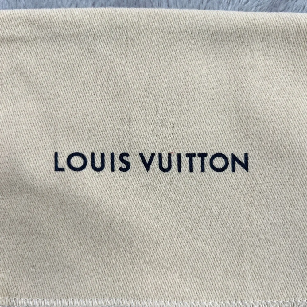 Louis Vuitton Dust Bag Cream Twill Small Purse Handbag Wallet Storage 6x4in
